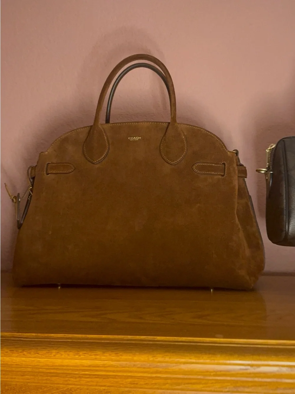 Coach Warm Brown Suede Empire 40